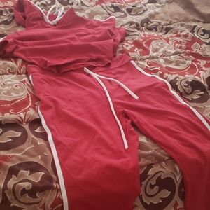 Crop top with pants set